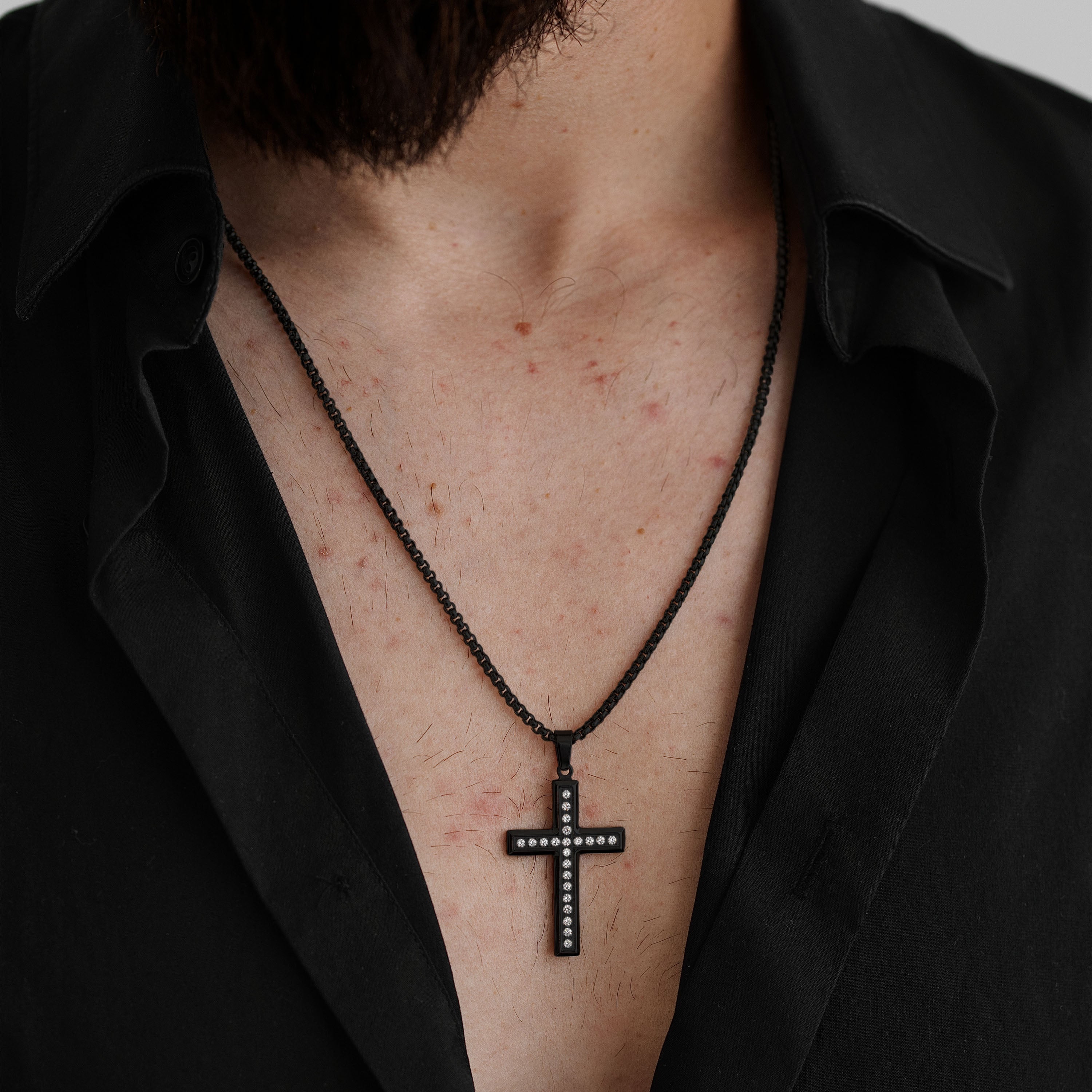 Colier Cruce Diamant | Personalizat cu Gravura