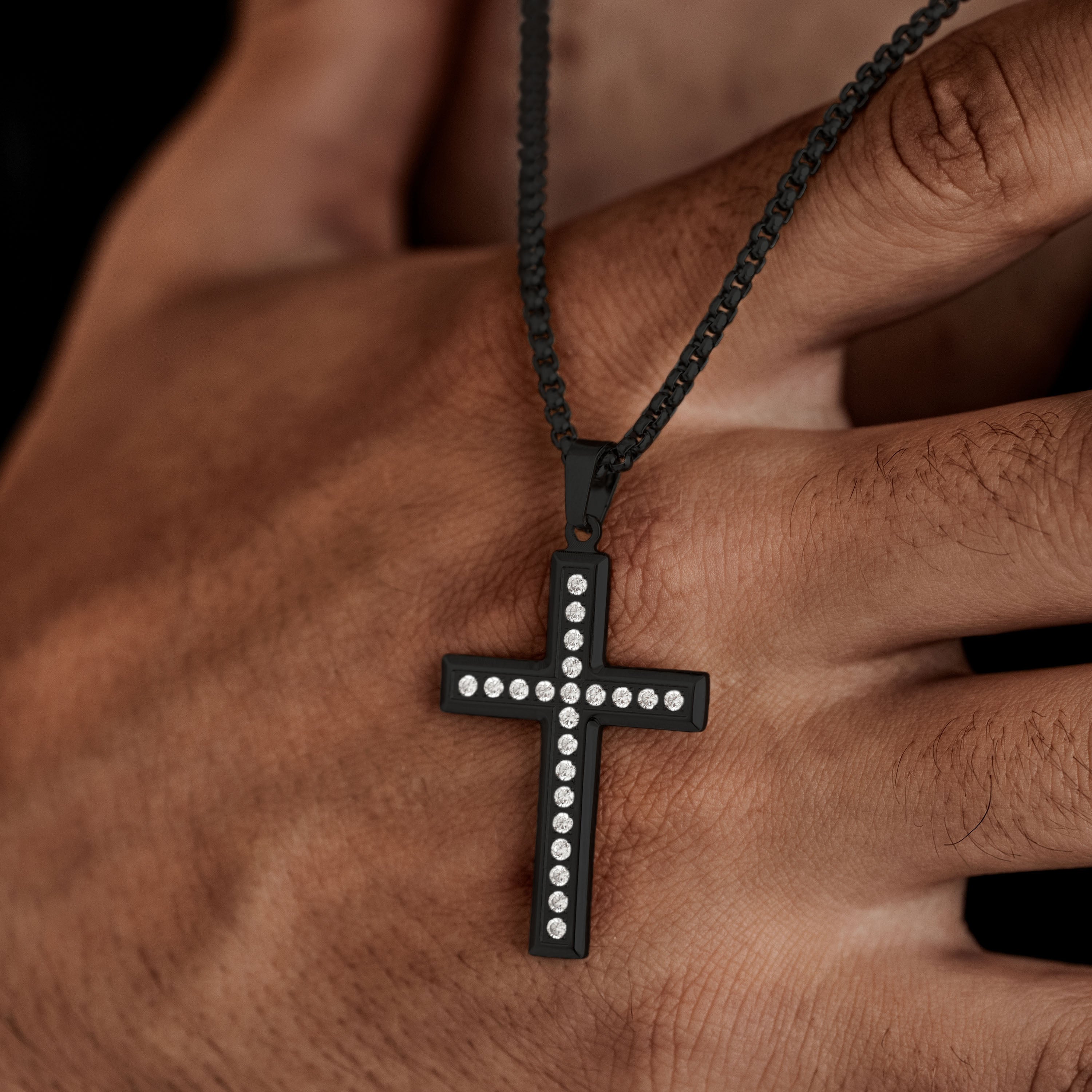 Colier Cruce Diamant | Personalizat cu Gravura