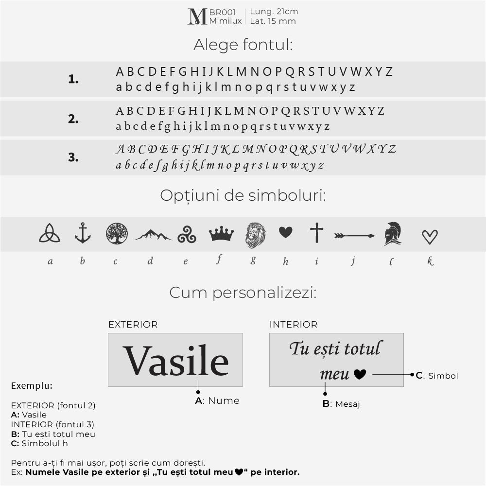 Brățara Fenix cu Nume