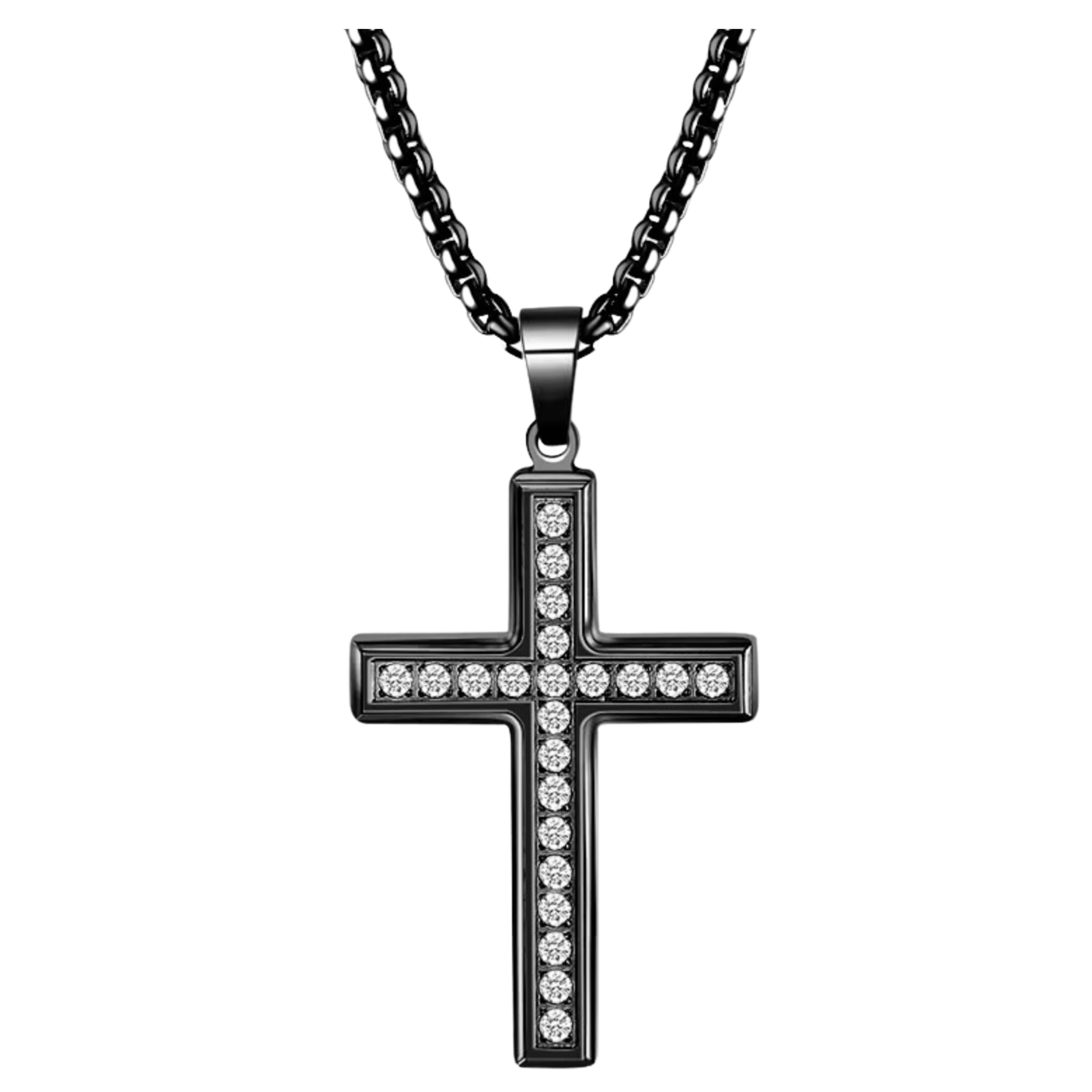 Colier Cruce Diamant | Personalizat cu Gravura
