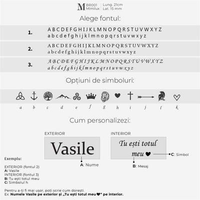Brățara Fenix ​​cu Nume 