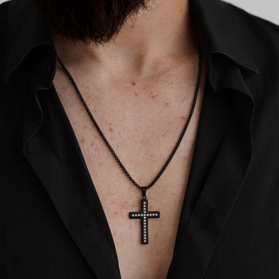 Colier Cruce Diamant  | Personalizat cu Gravura